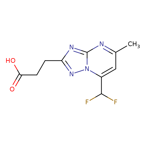 3-(7-(Difluoromethyl)-5-methyl-[1,2,4]triazolo[1,5-a]pyrimidin-2-yl)propanoic acid