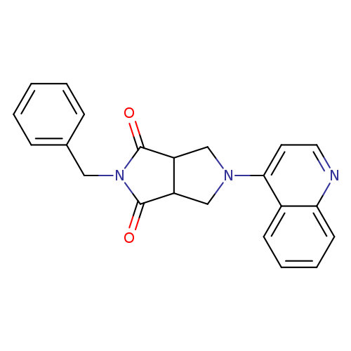 2-benzyl-5-(quinolin-4-yl)-octahydropyrrolo[3,4-c]pyrrole-1,3-dione