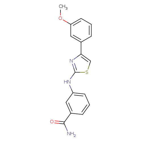 3-{[4-(3-methoxyphenyl)-1,3-thiazol-2-yl]amino}benzamide