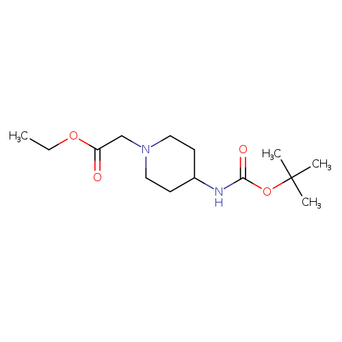 Ethyl 2-(4-((tert-Butoxycarbonyl)amino)piperidin-1-yl)acetate