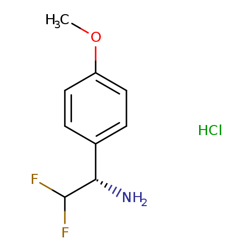 (1S)-2,2-difluoro-1-(4-methoxyphenyl)ethan-1-aminehydrochloride