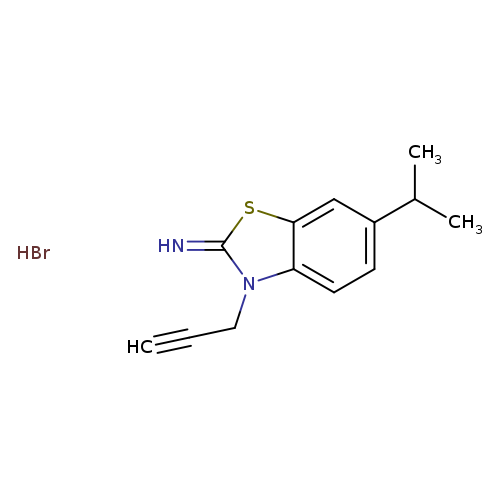 3-(prop-2-yn-1-yl)-6-(propan-2-yl)-2,3-dihydro-1,3-benzothiazol-2-imine hydrobromide