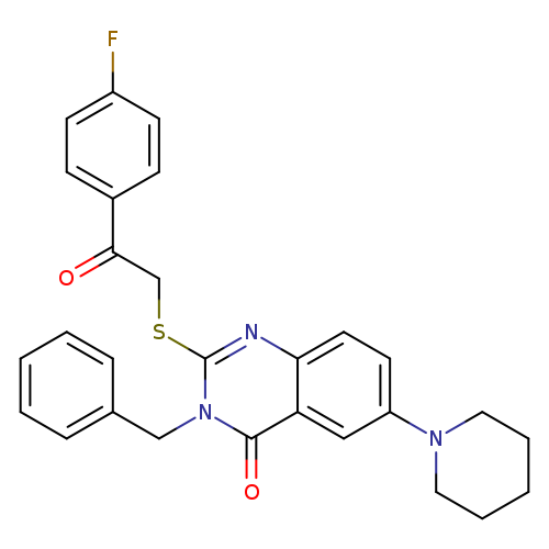 3-benzyl-2-{[2-(4-fluorophenyl)-2-oxoethyl]sulfanyl}-6-(piperidin-1-yl)-3,4-dihydroquinazolin-4-one