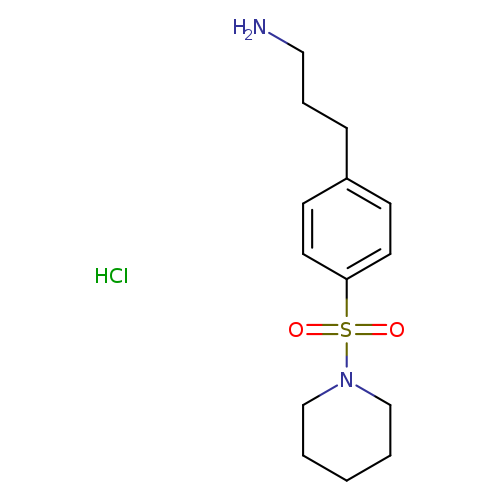 3-[4-(piperidine-1-sulfonyl)phenyl]propan-1-amine hydrochloride