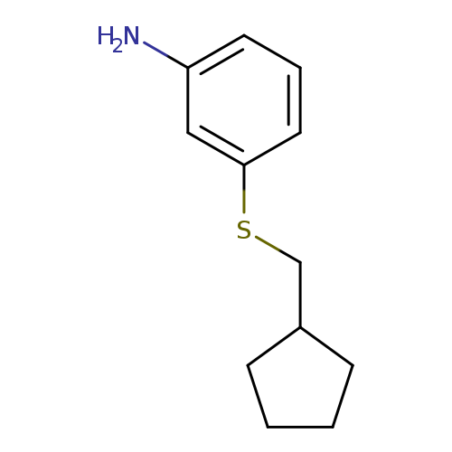 3-[(cyclopentylmethyl)sulfanyl]aniline