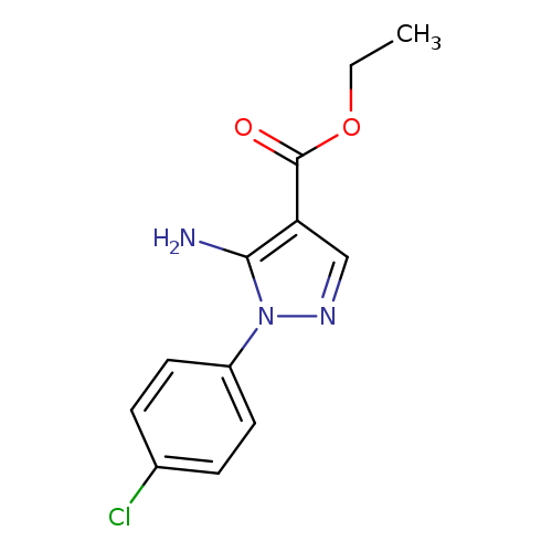 1H-Pyrazole-4-carboxylic acid, 5-amino-1-(4-chlorophenyl)-, ethyl ester