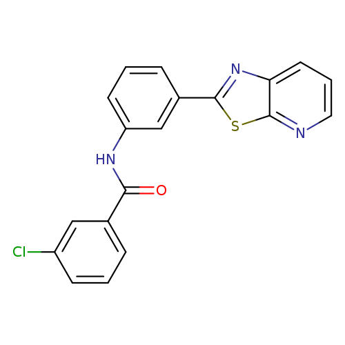 3-chloro-N-(3-{[1,3]thiazolo[5,4-b]pyridin-2-yl}phenyl)benzamide
