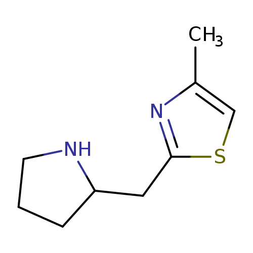 4-Methyl-2-(pyrrolidin-2-ylmethyl)-1,3-thiazole