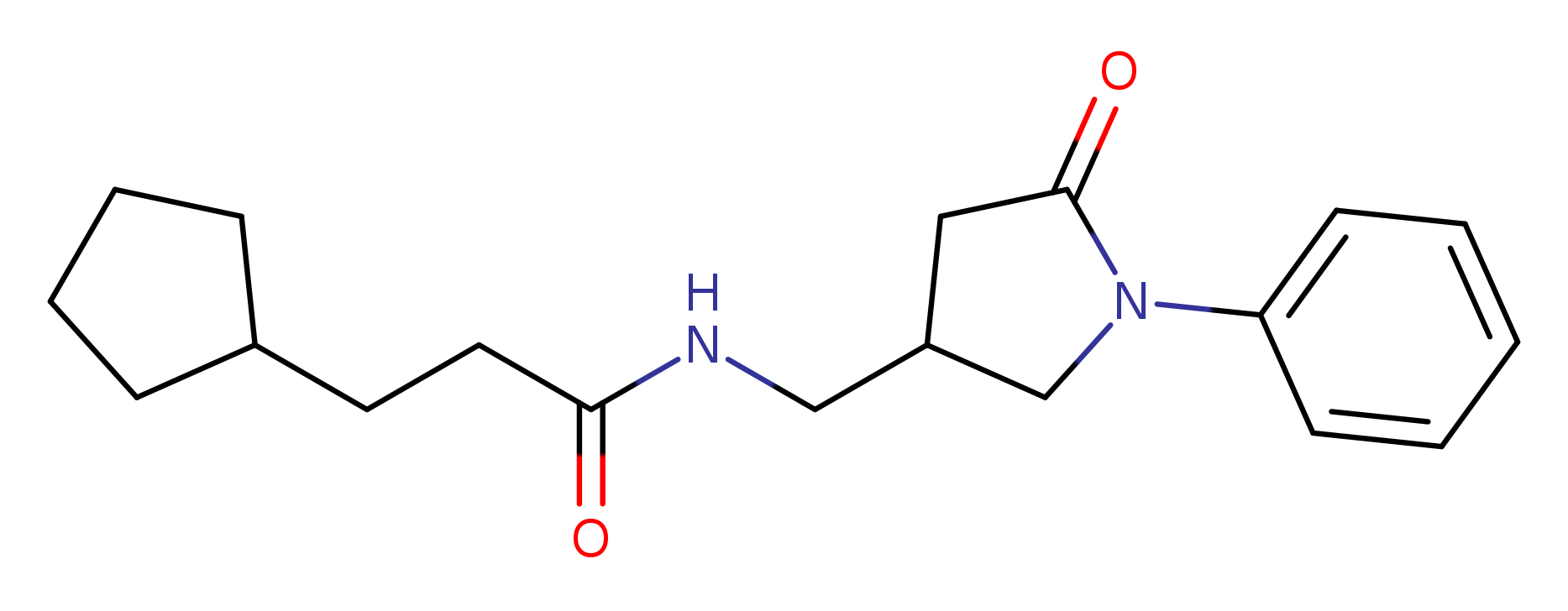 3-cyclopentyl-N-[(5-oxo-1-phenylpyrrolidin-3-yl)methyl]propanamide