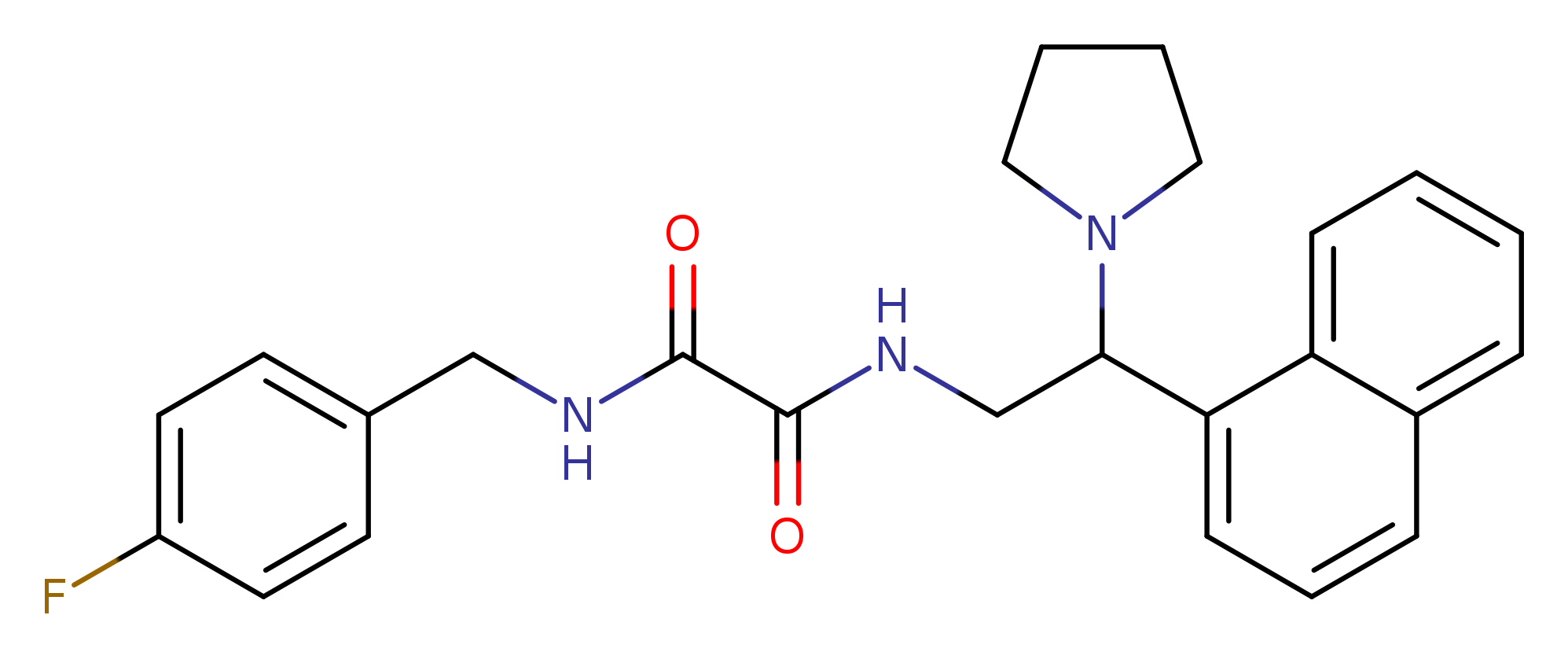 N'-[(4-fluorophenyl)methyl]-N-[2-(naphthalen-1-yl)-2-(pyrrolidin-1-yl)ethyl]ethanediamide
