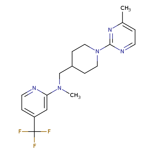 N-methyl-N-{[1-(4-methylpyrimidin-2-yl)piperidin-4-yl]methyl}-4-(trifluoromethyl)pyridin-2-amine