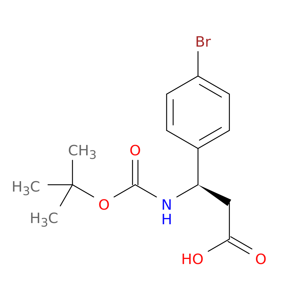 (R)-3-(4-Bromophenyl)-3-((tert-butoxycarbonyl)amino)propanoic acid