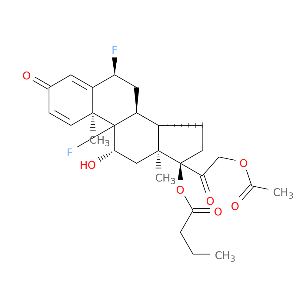 (6α,11β)-21-(Acetyloxy)-6,9-difluoro-11-hydroxy-17-(1-oxobutoxy)pregna-1,4-diene-3,20-dion