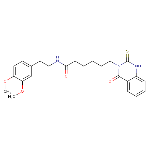 N-[2-(3,4-dimethoxyphenyl)ethyl]-6-(4-oxo-2-sulfanylidene-1,2,3,4-tetrahydroquinazolin-3-yl)hexanamide