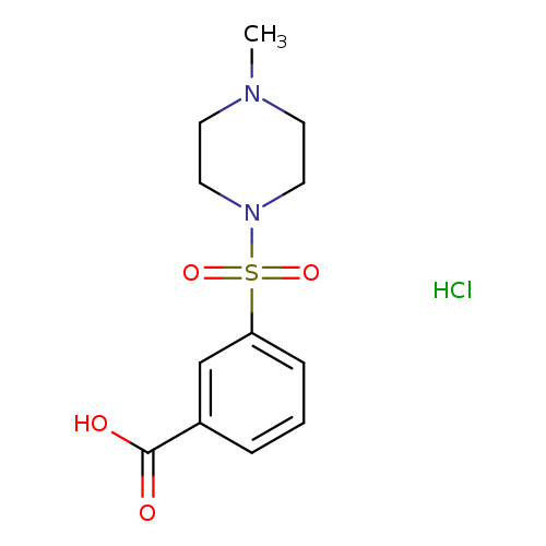3-[(4-methyl-1-piperazinyl)sulfonyl]Benzoic acid hydrochloride