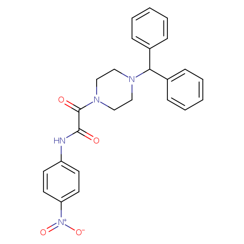 2-[4-(diphenylmethyl)piperazin-1-yl]-N-(4-nitrophenyl)-2-oxoacetamide