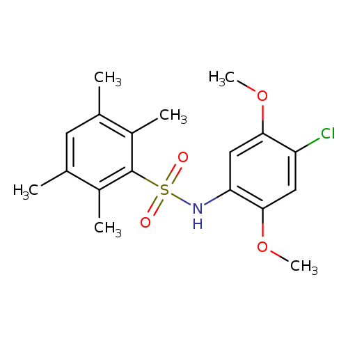 N-(4-chloro-2,5-dimethoxyphenyl)-2,3,5,6-tetramethylbenzene-1-sulfonamide