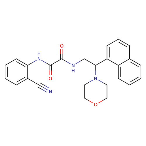 N'-(2-cyanophenyl)-N-[2-(morpholin-4-yl)-2-(naphthalen-1-yl)ethyl]ethanediamide