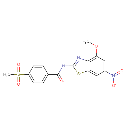 4-methanesulfonyl-N-(4-methoxy-6-nitro-1,3-benzothiazol-2-yl)benzamide
