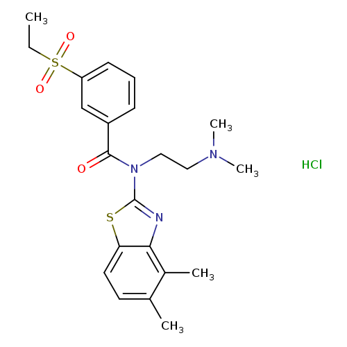 N-(4,5-dimethyl-1,3-benzothiazol-2-yl)-N-[2-(dimethylamino)ethyl]-3-(ethanesulfonyl)benzamide hydrochloride