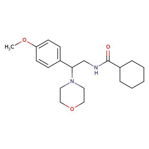 N-[2-(4-methoxyphenyl)-2-(morpholin-4-yl)ethyl]cyclohexanecarboxamide