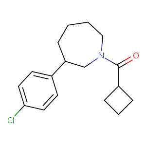 3-(4-chlorophenyl)-1-cyclobutanecarbonylazepane