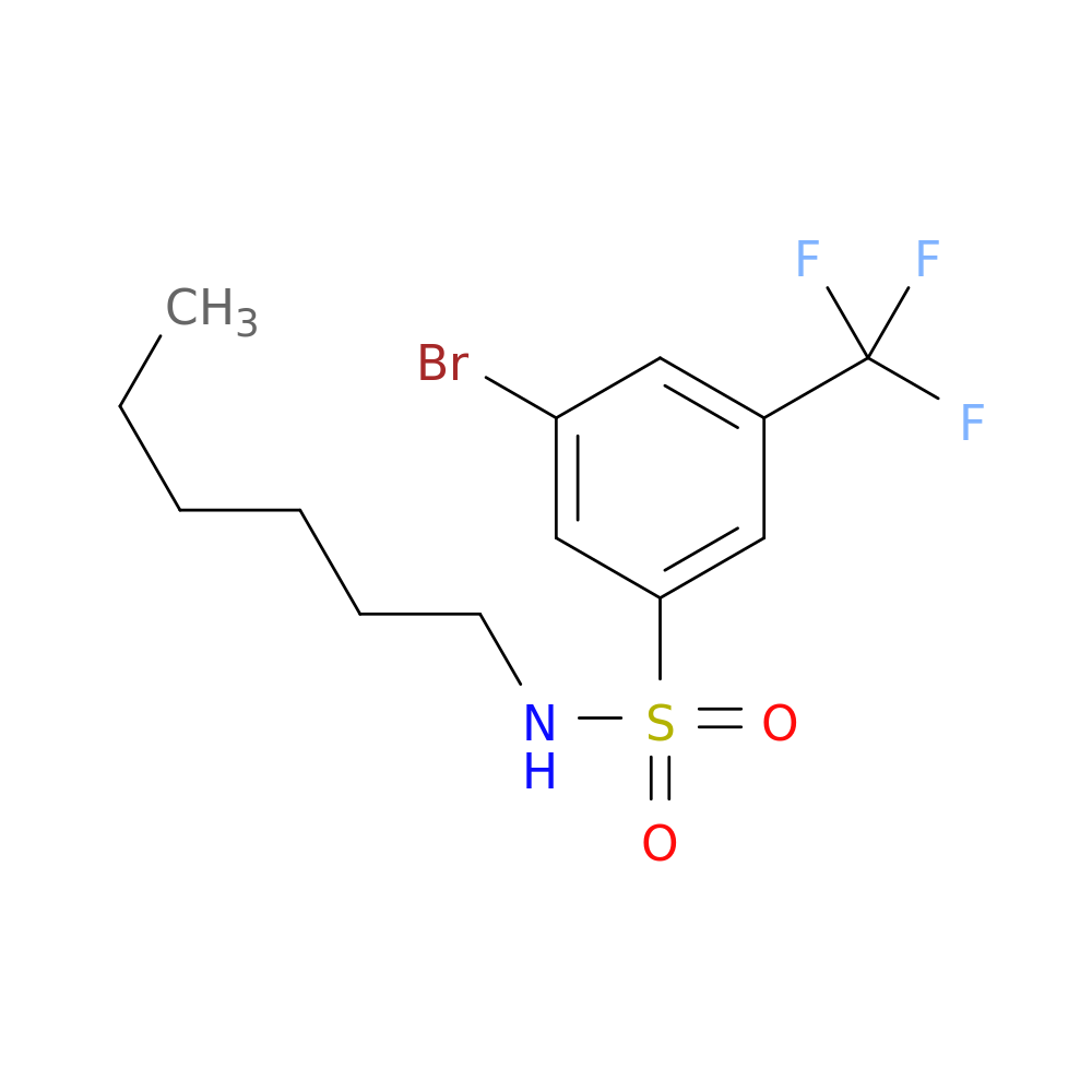 N-Hexyl 3-bromo-5-trifluoromethylbenzenesulfonamide
