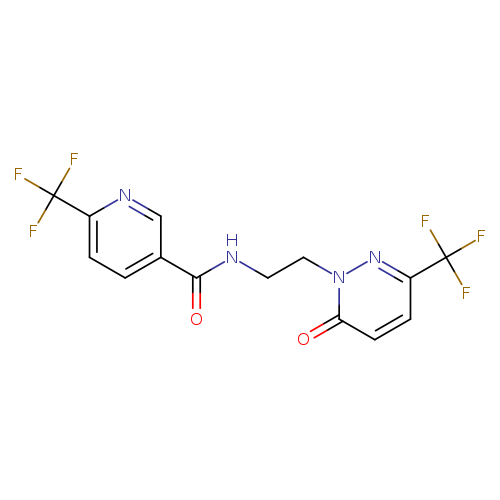 N-{2-[6-oxo-3-(trifluoromethyl)-1,6-dihydropyridazin-1-yl]ethyl}-6-(trifluoromethyl)pyridine-3-carboxamide