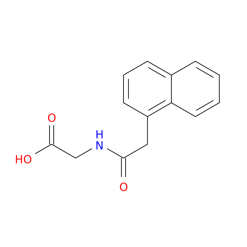 2-[2-(naphthalen-1-yl)acetamido]acetic acid