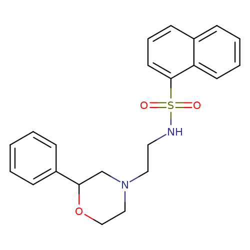 N-[2-(2-phenylmorpholin-4-yl)ethyl]naphthalene-1-sulfonamide