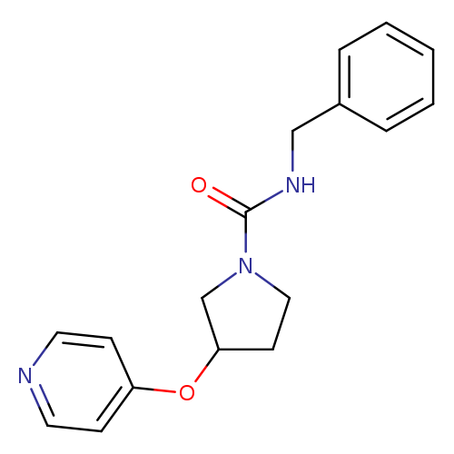 N-benzyl-3-(pyridin-4-yloxy)pyrrolidine-1-carboxamide