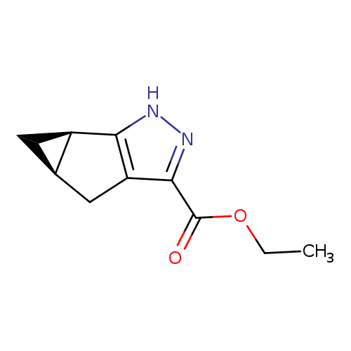 1H-Cyclopropa[4,5]cyclopenta[1,2]pyrazole-3-carboxylic acid, 4,4a,5,5a-tetrahydro-, ethyl ester, (4aR,5aR)-