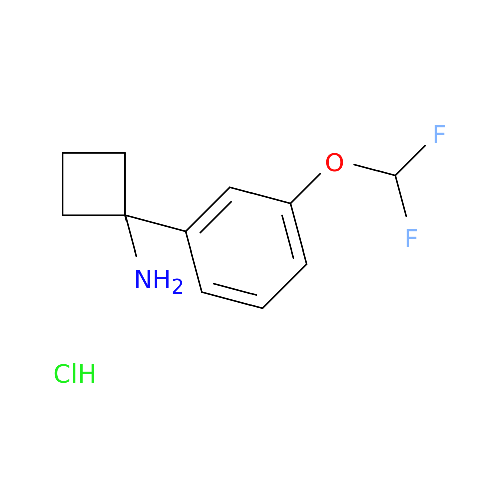 1-[3-(difluoromethoxy)phenyl]cyclobutan-1-amine hydrochloride