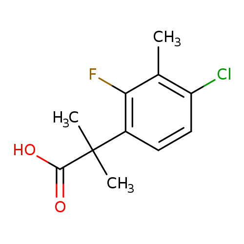 2-(4-chloro-2-fluoro-3-methylphenyl)-2-methylpropanoic acid
