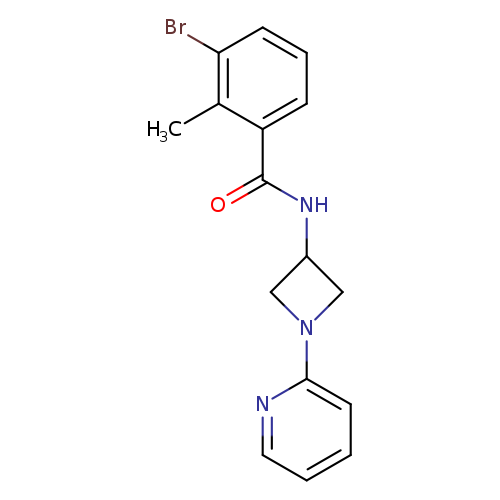 3-bromo-2-methyl-N-[1-(pyridin-2-yl)azetidin-3-yl]benzamide