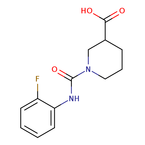 1-[[(2-FLUOROPHENYL)AMINO]CARBONYL]PIPERIDINE-3-CARBOXYLIC ACID