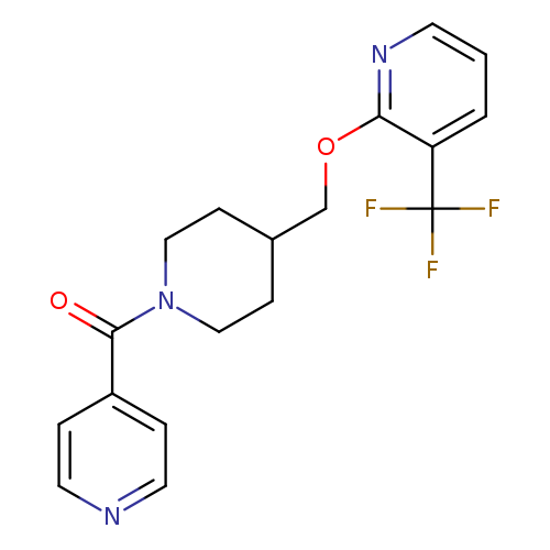 2-{[1-(pyridine-4-carbonyl)piperidin-4-yl]methoxy}-3-(trifluoromethyl)pyridine
