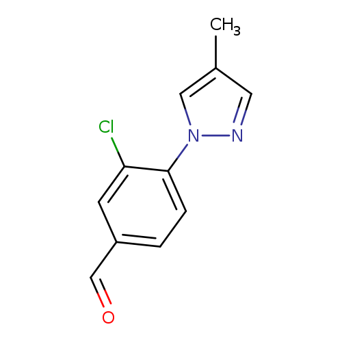 3-chloro-4-(4-methyl-1H-pyrazol-1-yl)benzaldehyde