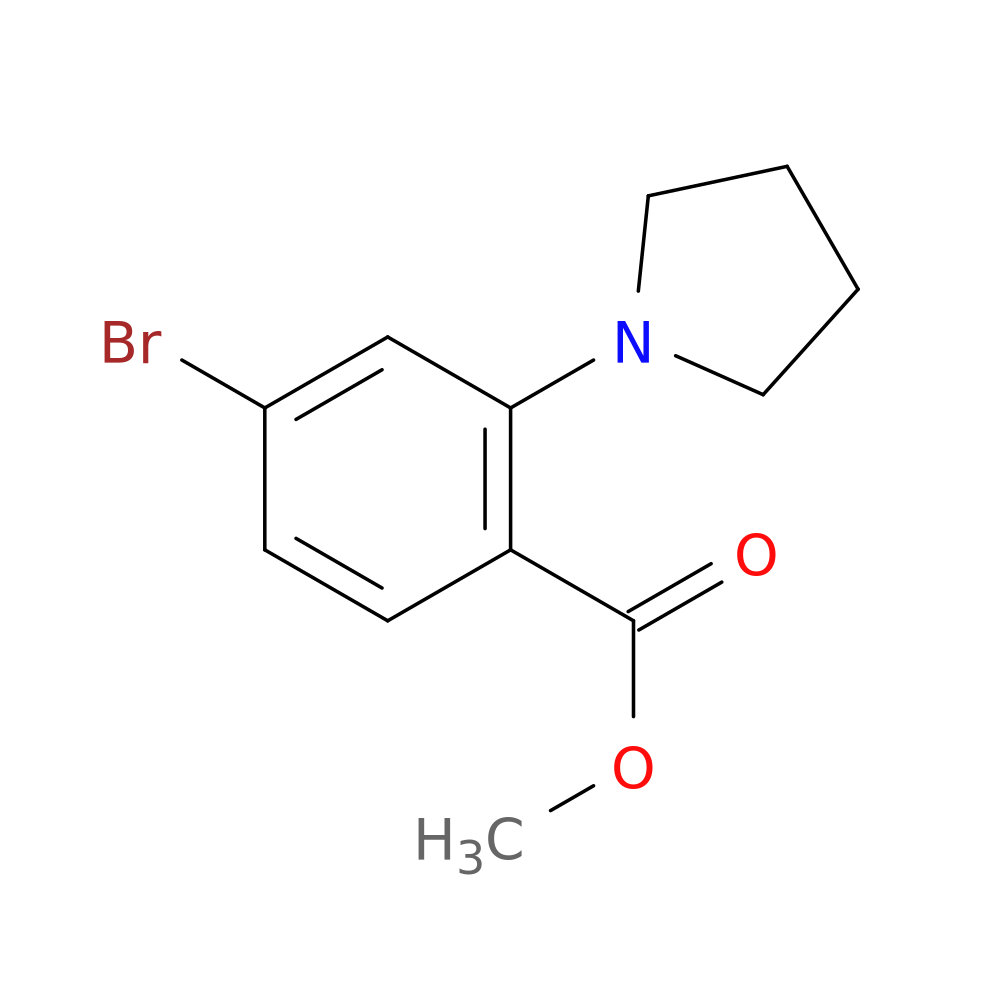 Methyl 4-bromo-2-(pyrrolidin-1-yl)benzoate