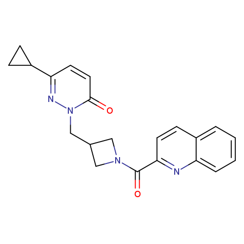 6-cyclopropyl-2-{[1-(quinoline-2-carbonyl)azetidin-3-yl]methyl}-2,3-dihydropyridazin-3-one