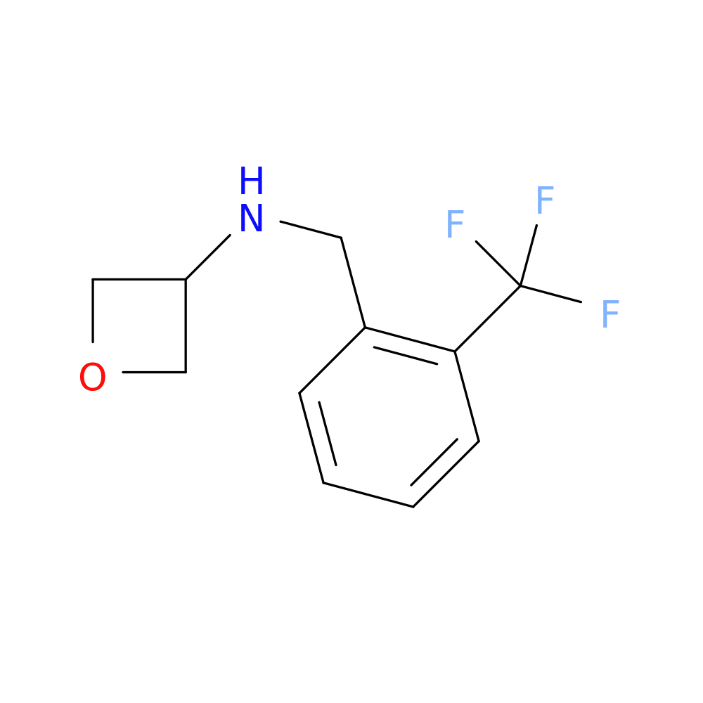 N-([2-(Trifluoromethyl)phenyl]methyl)oxetan-3-amine