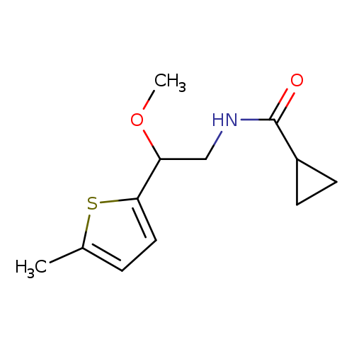 N-[2-methoxy-2-(5-methylthiophen-2-yl)ethyl]cyclopropanecarboxamide