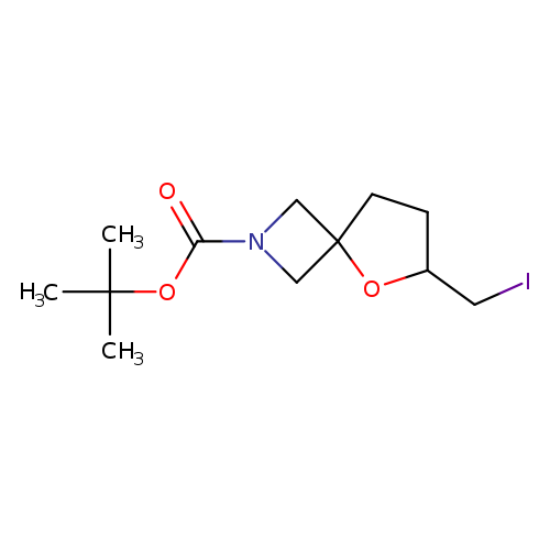 tert-butyl 6-(iodomethyl)-5-oxa-2-azaspiro[3.4]octane-2-carboxylate