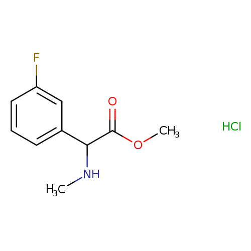 methyl 2-(3-fluorophenyl)-2-(methylamino)acetate hydrochloride