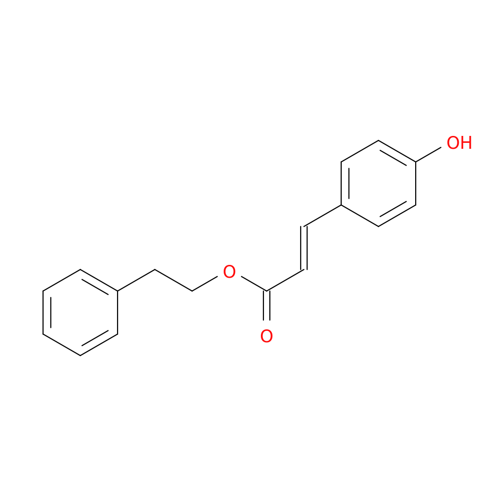 2-Phenylethyl (2E)-3-(4-hydroxyphenyl)-2-propenoate
