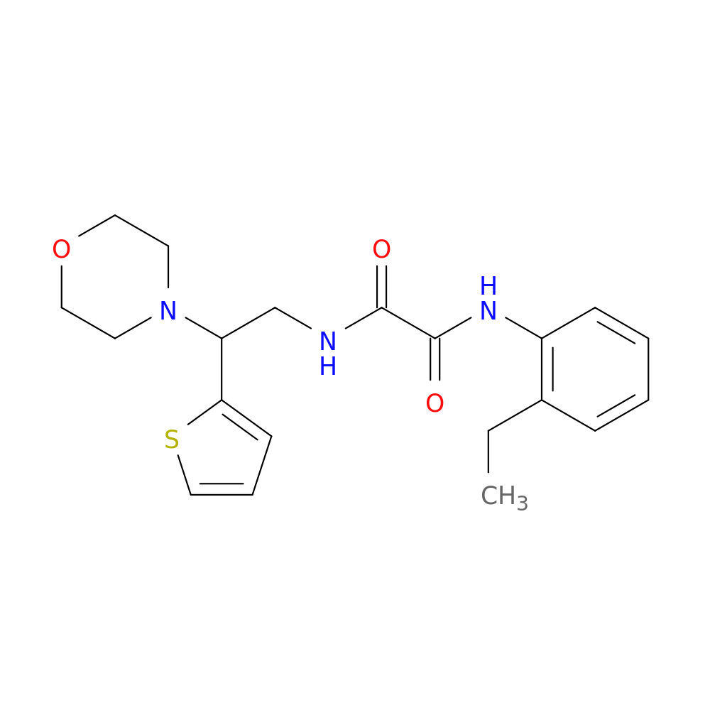 N'-(2-ethylphenyl)-N-[2-(morpholin-4-yl)-2-(thiophen-2-yl)ethyl]ethanediamide