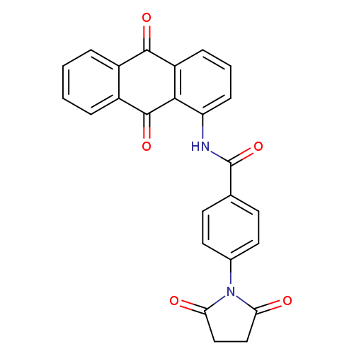 N-(9,10-dioxo-9,10-dihydroanthracen-1-yl)-4-(2,5-dioxopyrrolidin-1-yl)benzamide