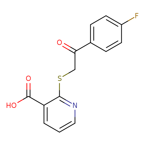 2-([2-(4-FLUOROPHENYL)-2-OXOETHYL]THIO)NICOTINIC ACID