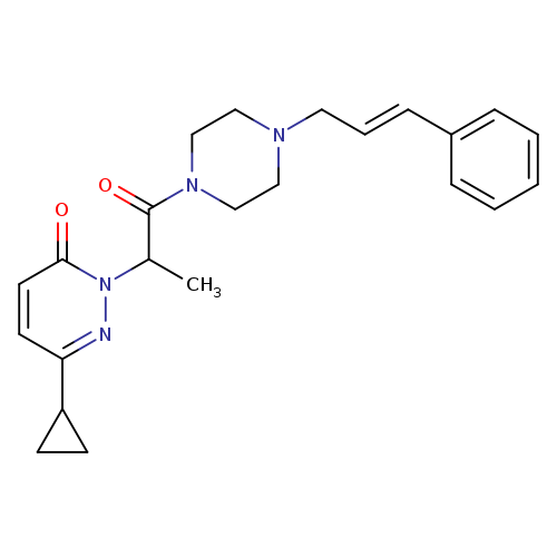 6-cyclopropyl-2-(1-oxo-1-{4-[(2E)-3-phenylprop-2-en-1-yl]piperazin-1-yl}propan-2-yl)-2,3-dihydropyridazin-3-one