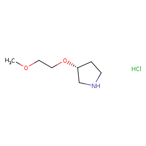 Pyrrolidine, 3-(2-methoxyethoxy)-, hydrochloride (1:1), (3R)-